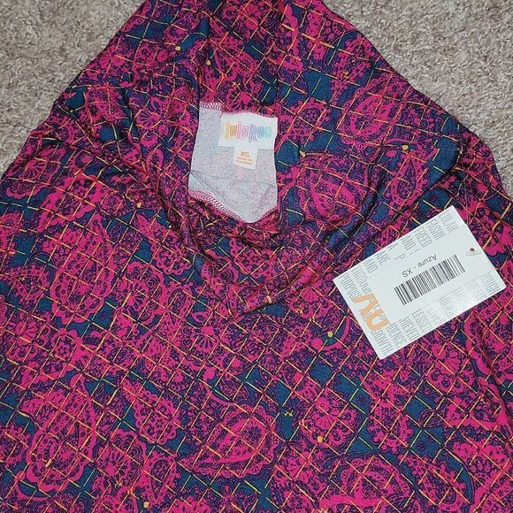 NWT Lularoe Flattering Knee Length A-Line Knit Skirt Fold Over Waist Size XS 2-4 - Picture 5 of 6